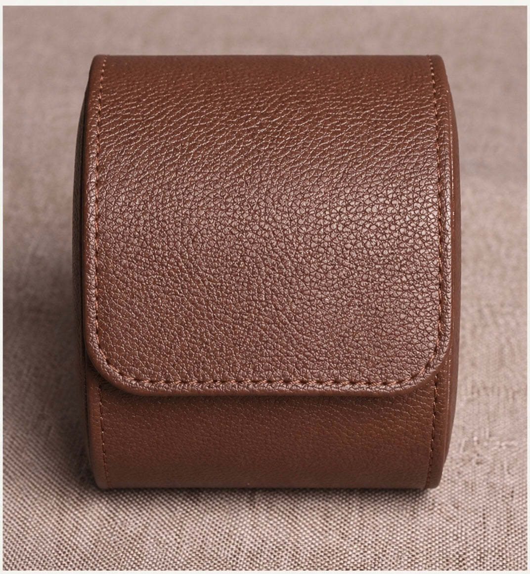 Vintage Leather Watch Roll
