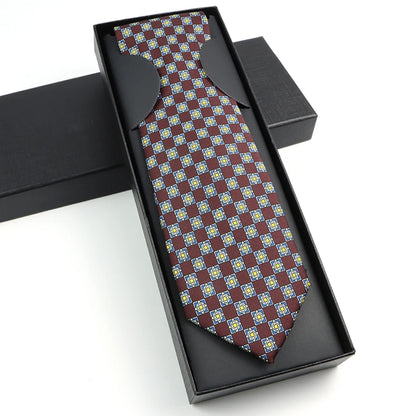 Paisley Silk-Feel Tie Gift Set