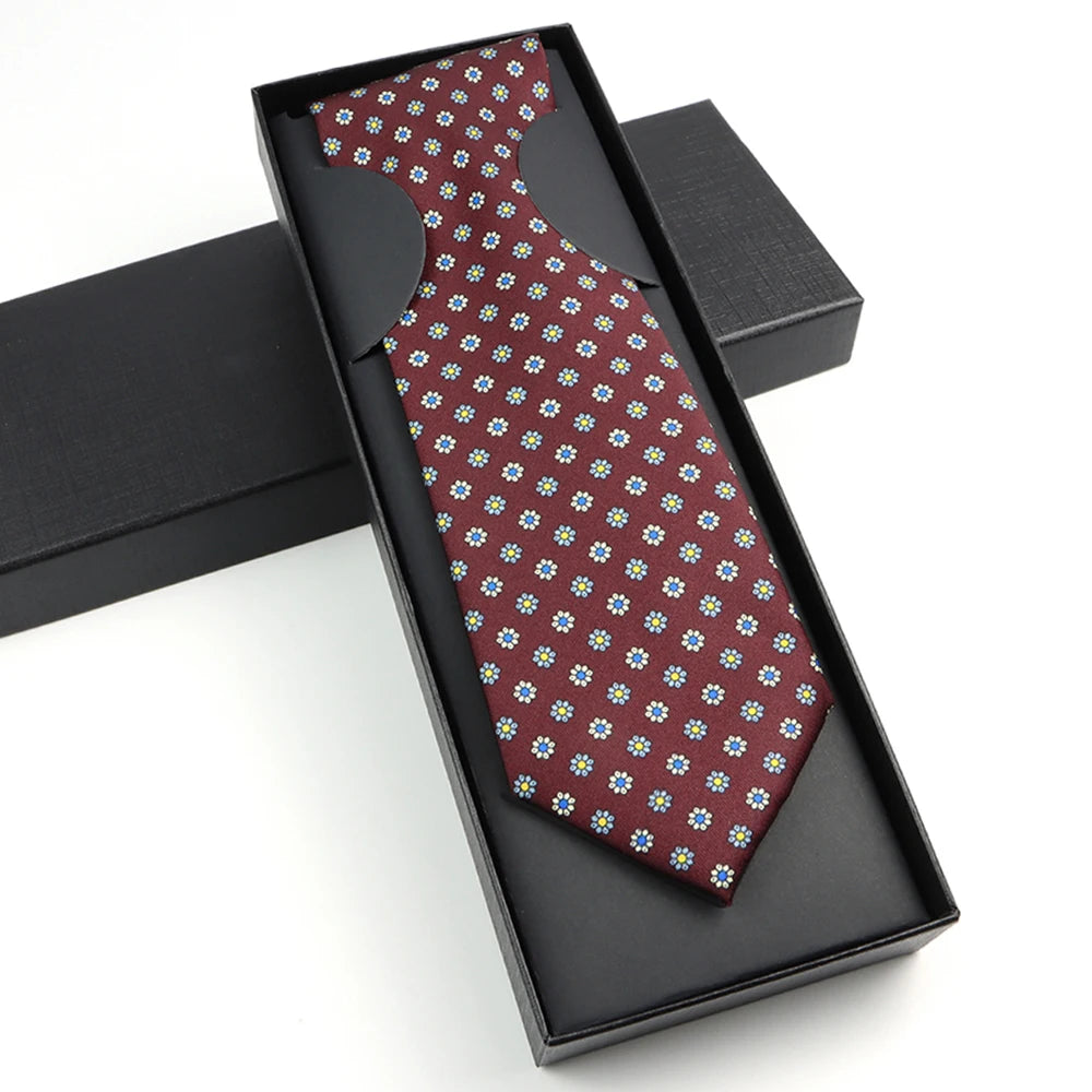 Paisley Silk-Feel Tie Gift Set