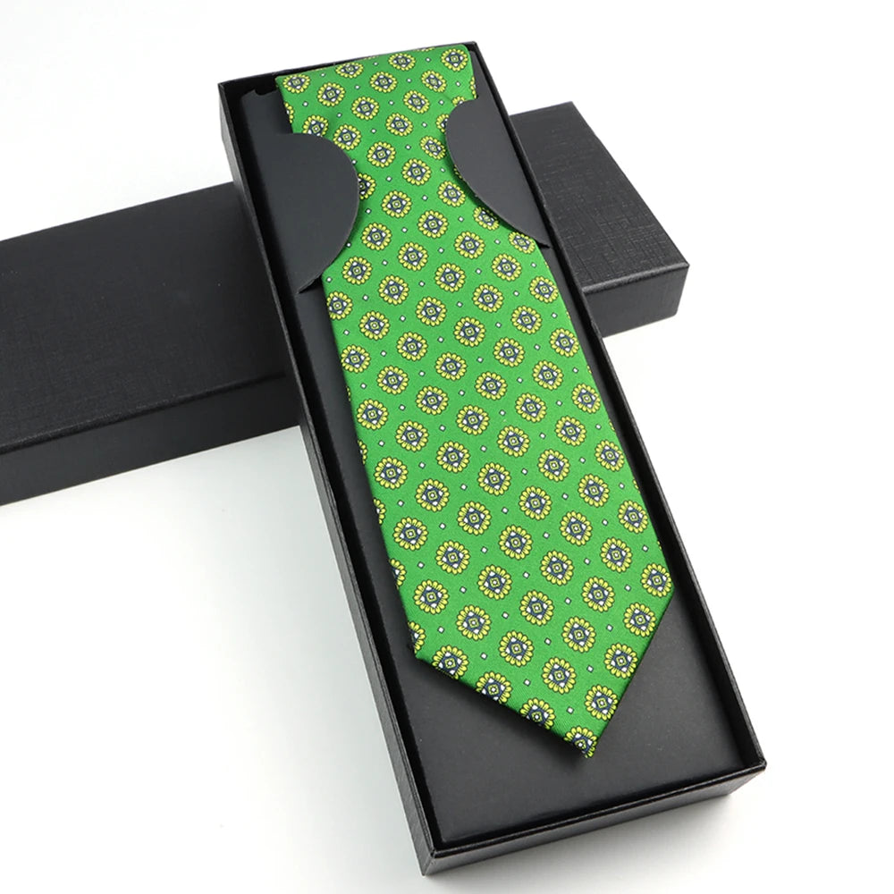 Paisley Silk-Feel Tie Gift Set