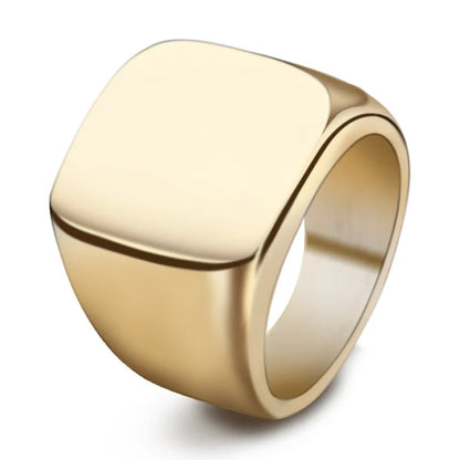 Men’s Luxury Two-Tone Stainless Steel Ring