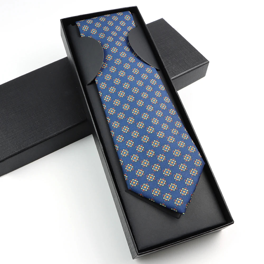 Paisley Silk-Feel Tie Gift Set