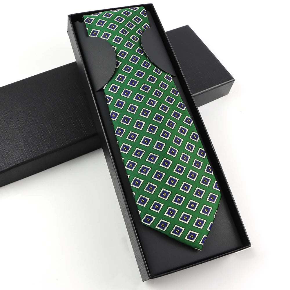 Paisley Silk-Feel Tie Gift Set