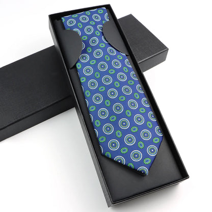 Paisley Silk-Feel Tie Gift Set