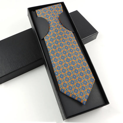Paisley Silk-Feel Tie Gift Set
