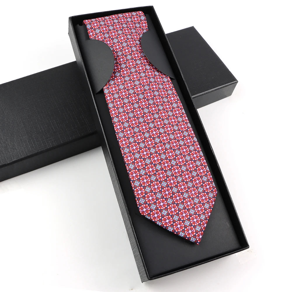 Paisley Silk-Feel Tie Gift Set