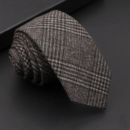 Classic Slim Cotton Necktie – 6cm
