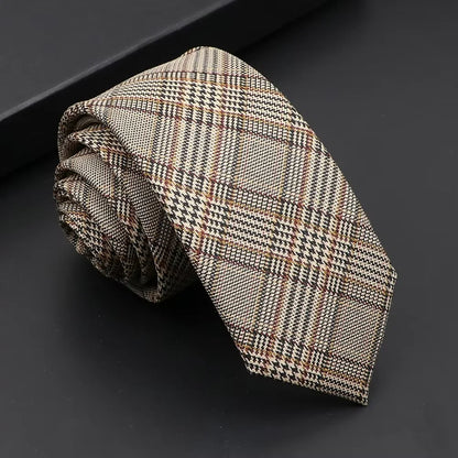 Classic Slim Cotton Necktie – 6cm