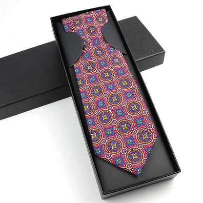 Paisley Silk-Feel Tie Gift Set