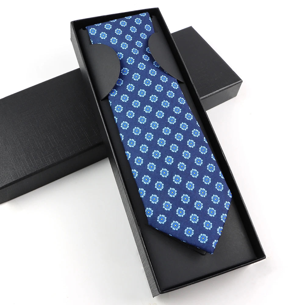Paisley Silk-Feel Tie Gift Set