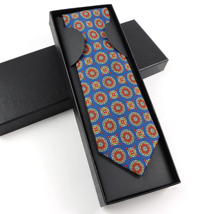 Paisley Silk-Feel Tie Gift Set