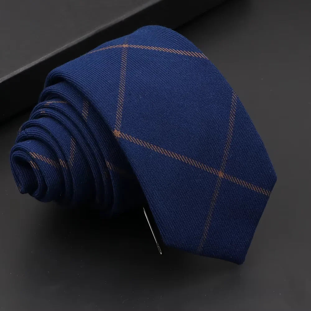 Classic Slim Cotton Necktie – 6cm