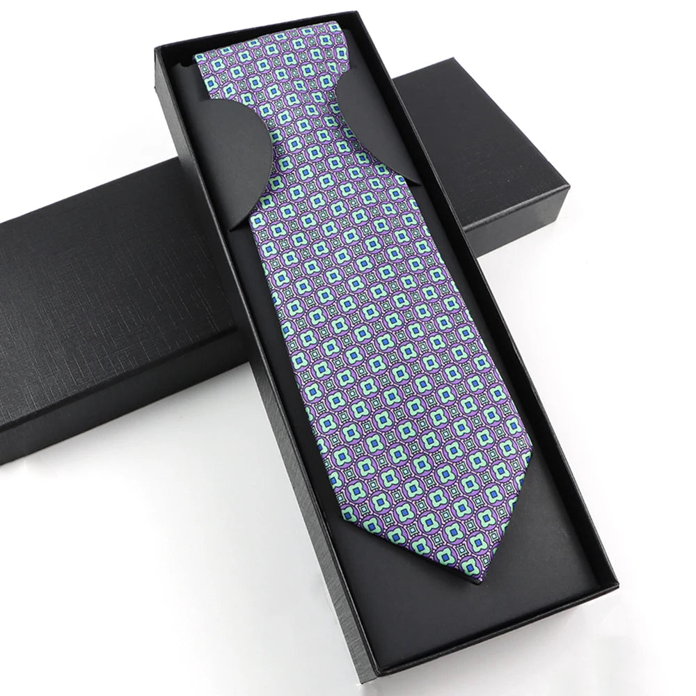 Paisley Silk-Feel Tie Gift Set