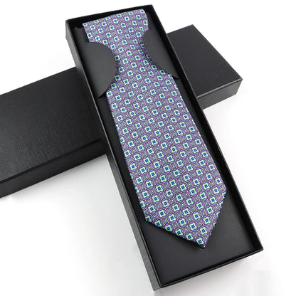 Paisley Silk-Feel Tie Gift Set