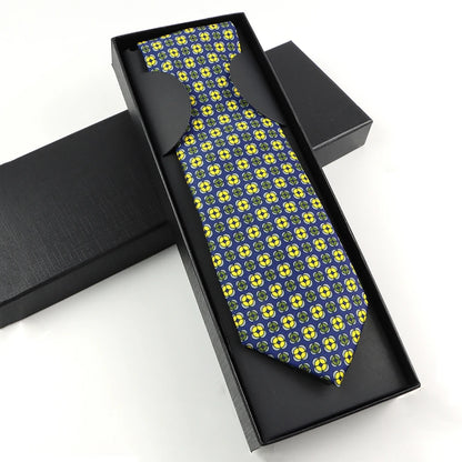 Paisley Silk-Feel Tie Gift Set