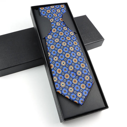 Paisley Silk-Feel Tie Gift Set