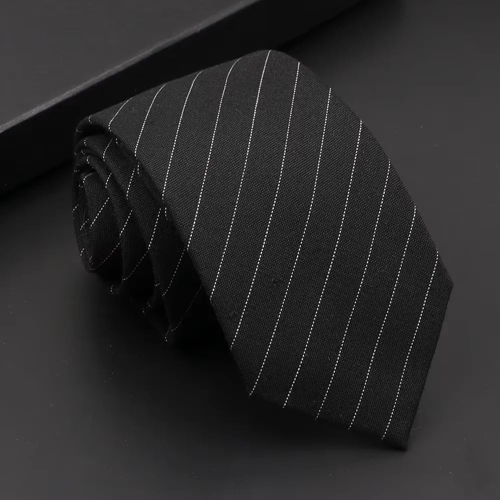 Classic Slim Cotton Necktie – 6cm