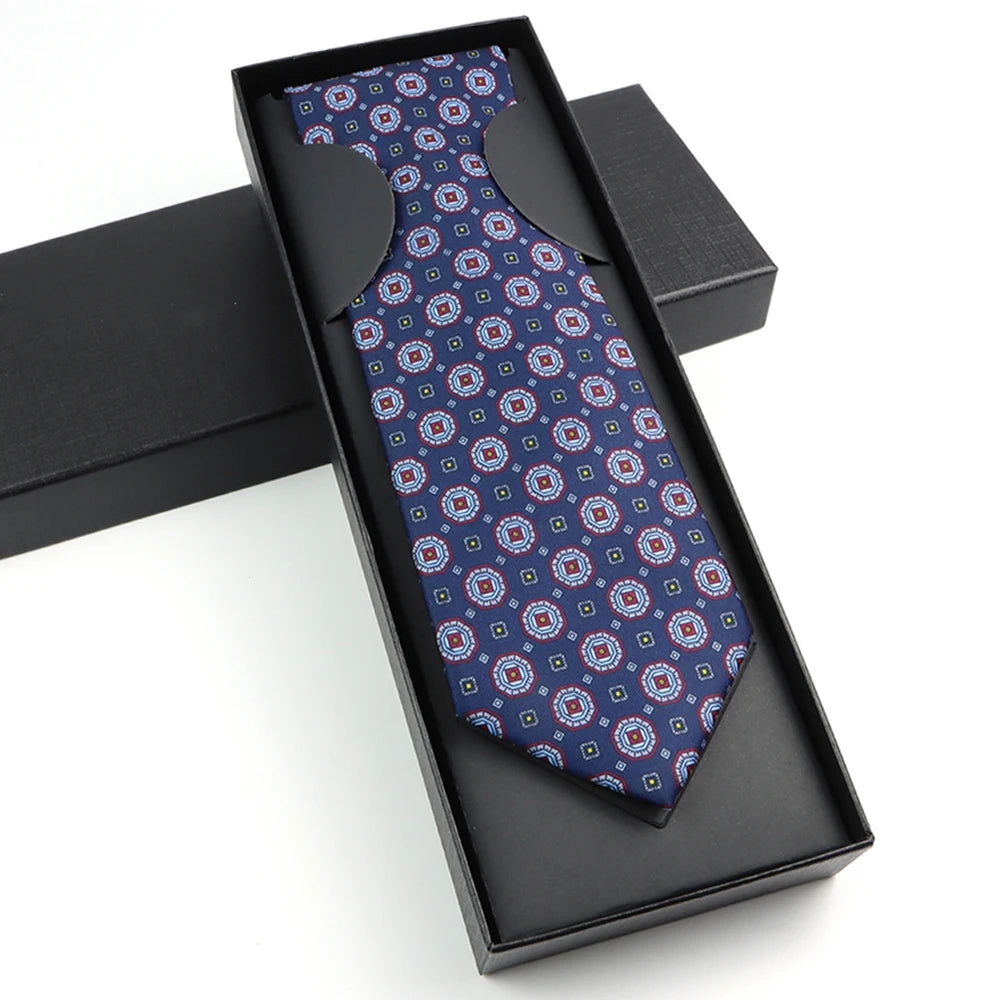 Paisley Silk-Feel Tie Gift Set