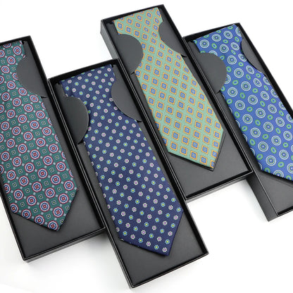 Paisley Silk-Feel Tie Gift Set
