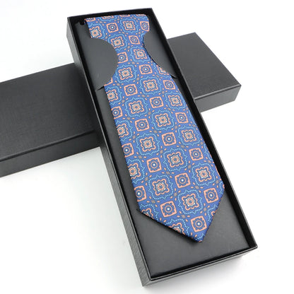 Paisley Silk-Feel Tie Gift Set