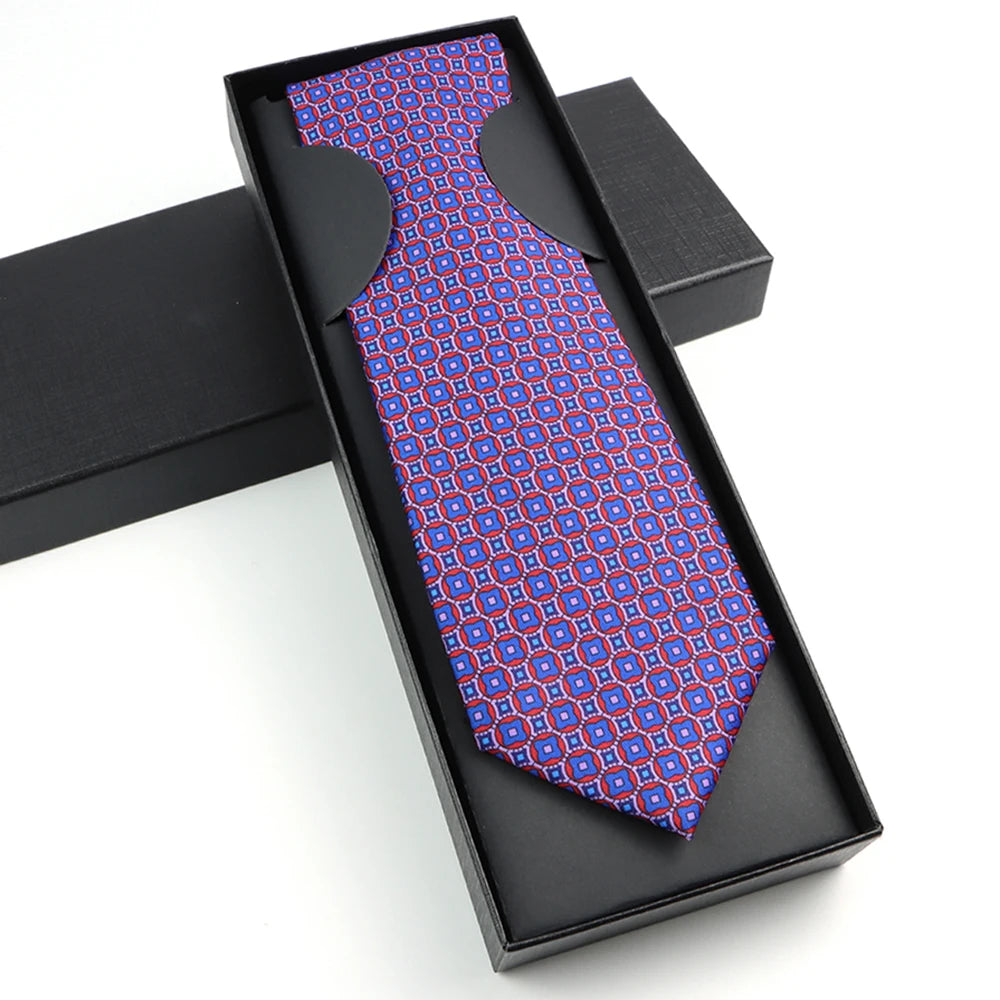 Paisley Silk-Feel Tie Gift Set