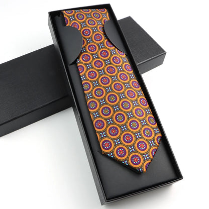 Paisley Silk-Feel Tie Gift Set