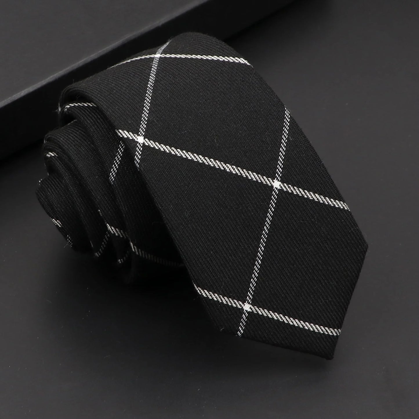 Classic Slim Cotton Necktie – 6cm