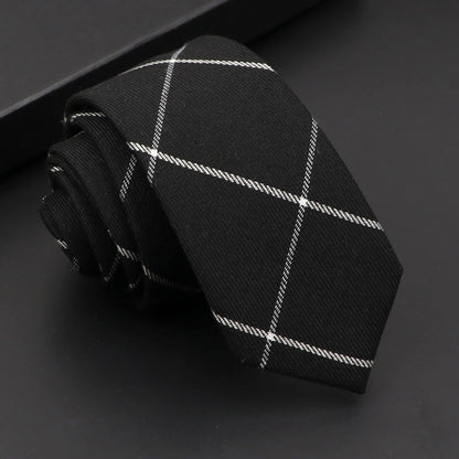 Classic Slim Cotton Necktie – 6cm