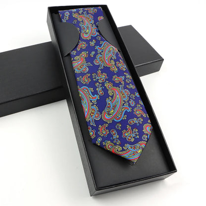Paisley Silk-Feel Tie Gift Set
