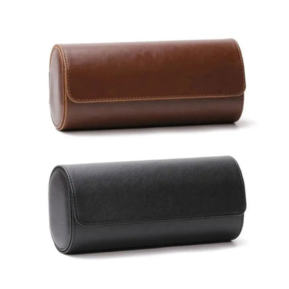 Vintage Leather Watch Roll