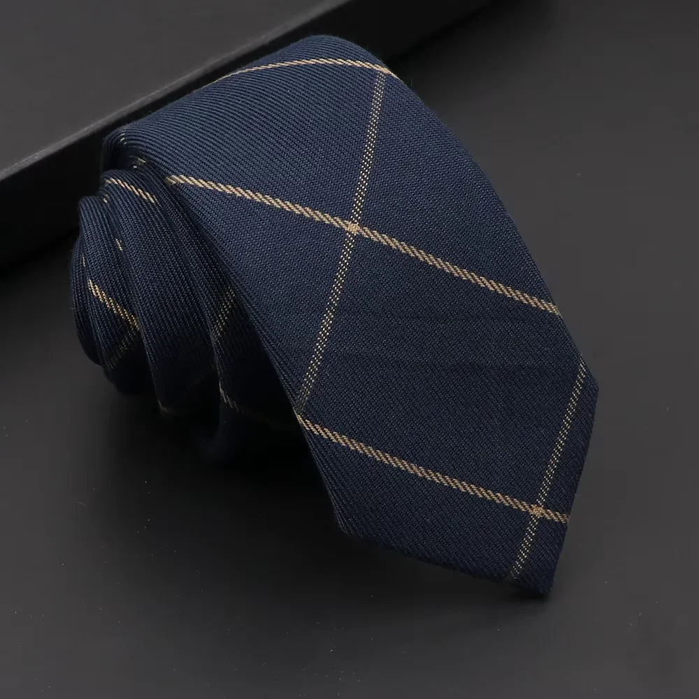 Classic Slim Cotton Necktie – 6cm