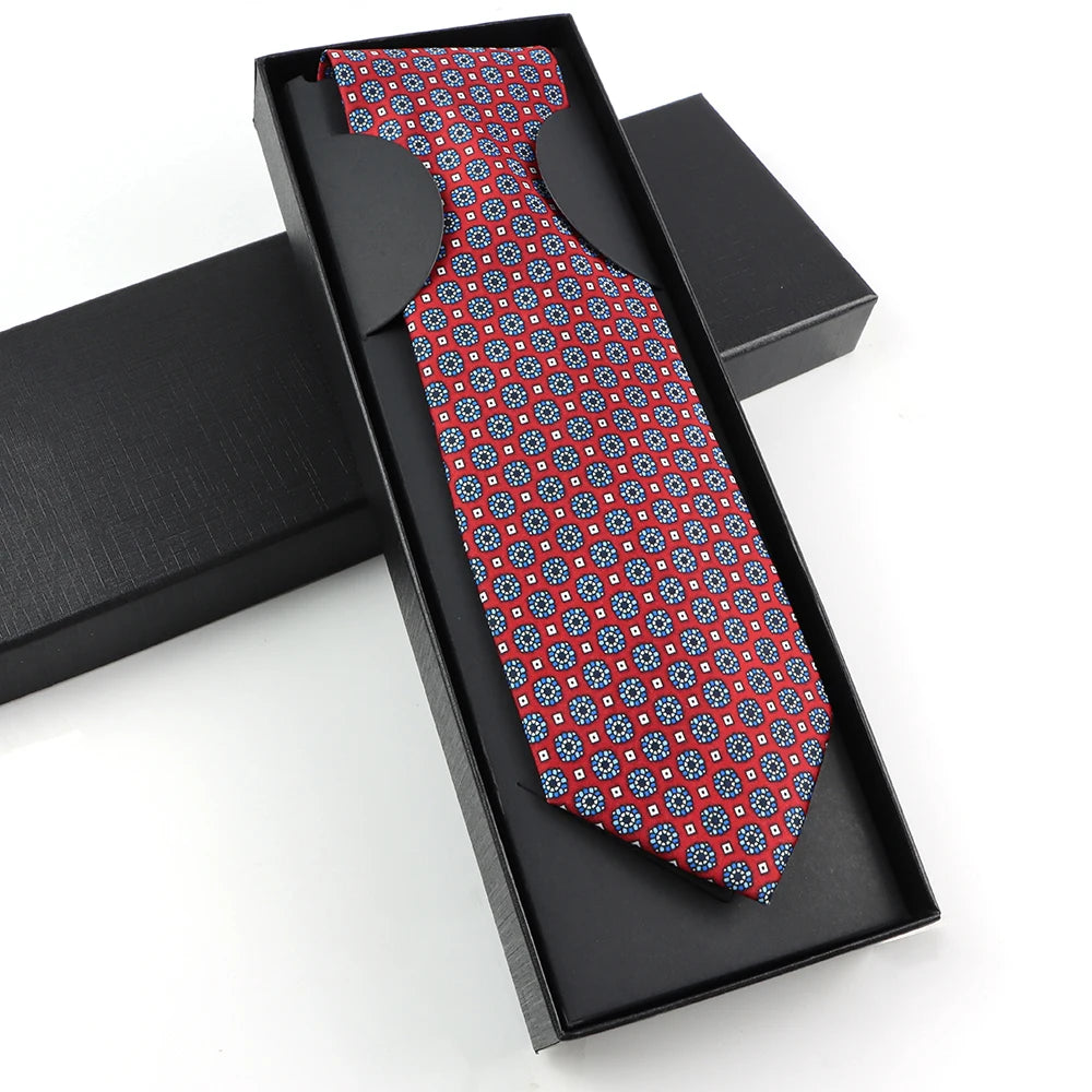 Paisley Silk-Feel Tie Gift Set