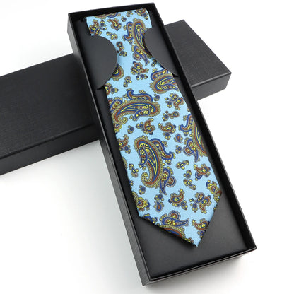 Paisley Silk-Feel Tie Gift Set