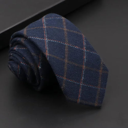 Classic Slim Cotton Necktie – 6cm