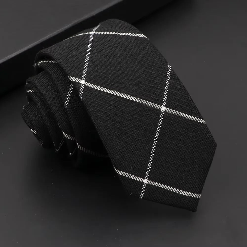 Classic Slim Cotton Necktie – 6cm