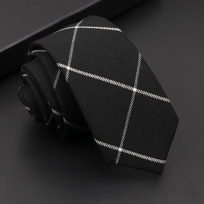 Classic Slim Cotton Necktie – 6cm