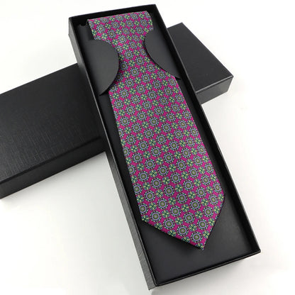 Paisley Silk-Feel Tie Gift Set