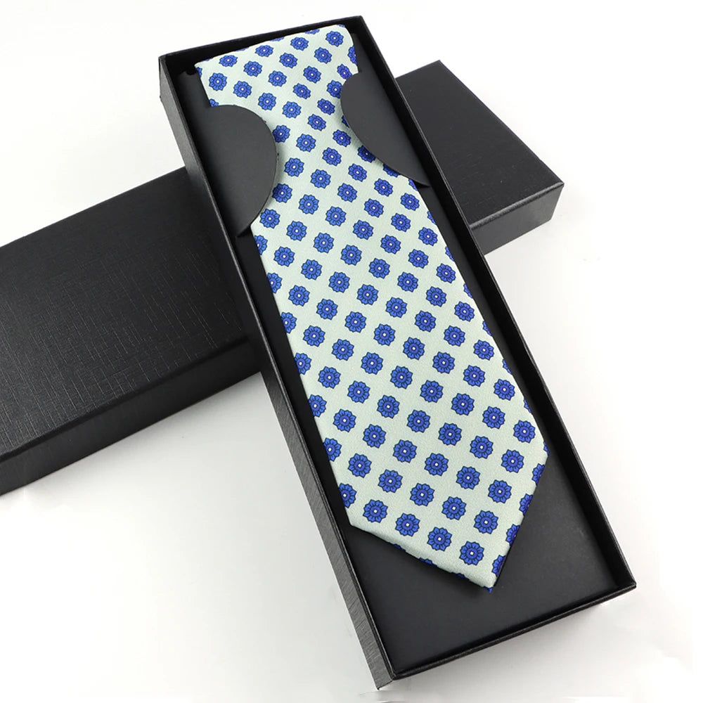 Paisley Silk-Feel Tie Gift Set