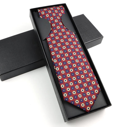 Paisley Silk-Feel Tie Gift Set