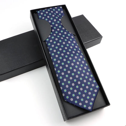Paisley Silk-Feel Tie Gift Set