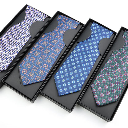 Paisley Silk-Feel Tie Gift Set