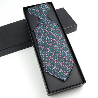 Paisley Silk-Feel Tie Gift Set