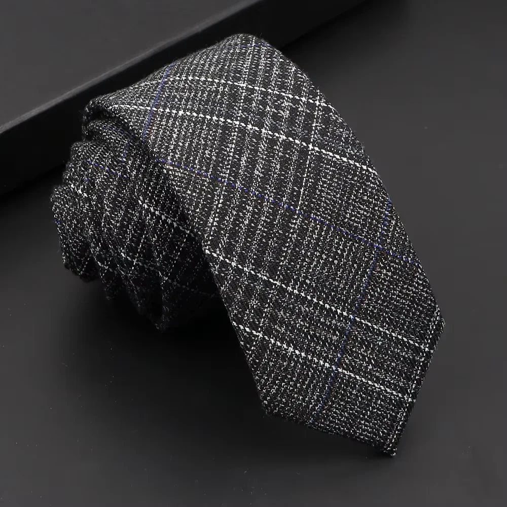 Classic Slim Cotton Necktie – 6cm