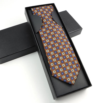 Paisley Silk-Feel Tie Gift Set