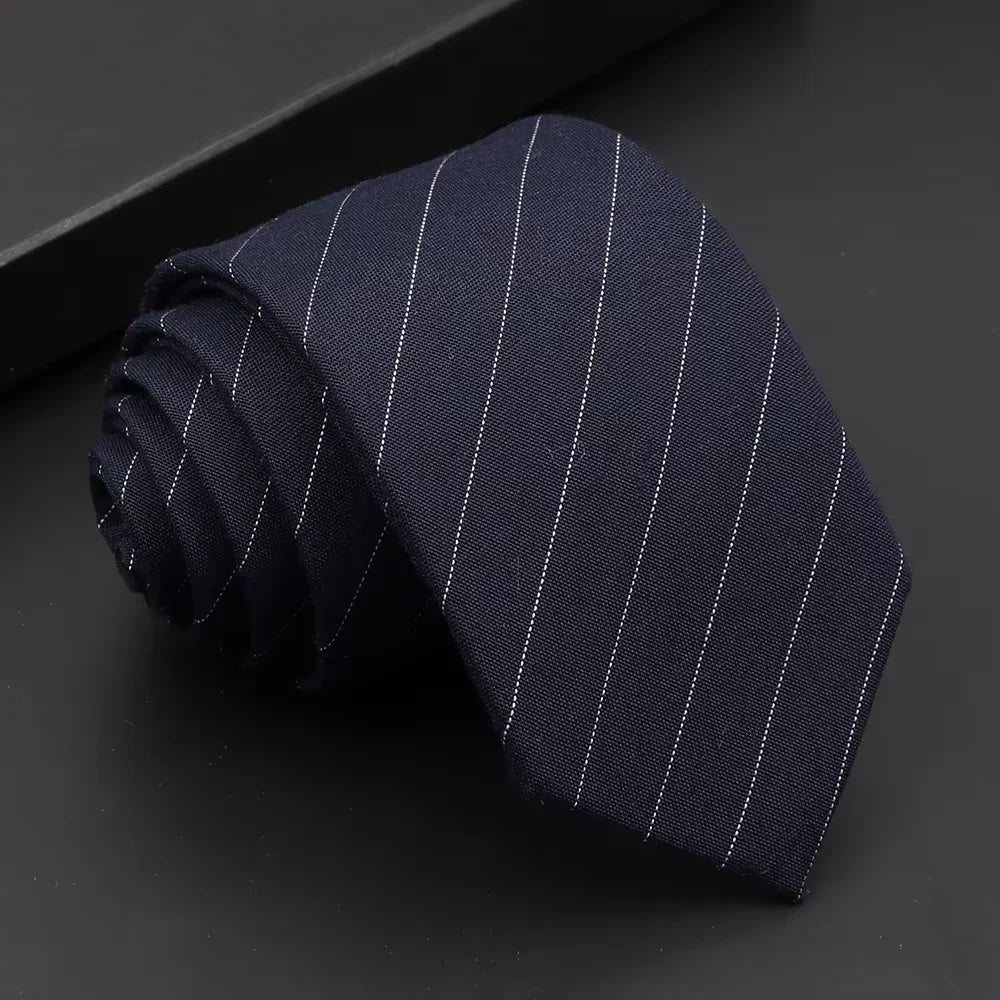 Classic Slim Cotton Necktie – 6cm