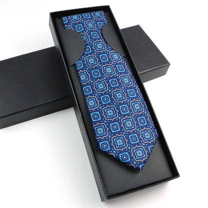 Paisley Silk-Feel Tie Gift Set