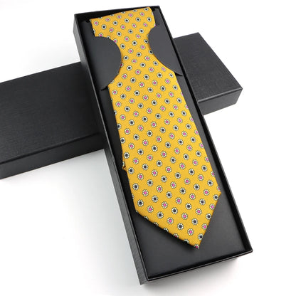 Paisley Silk-Feel Tie Gift Set
