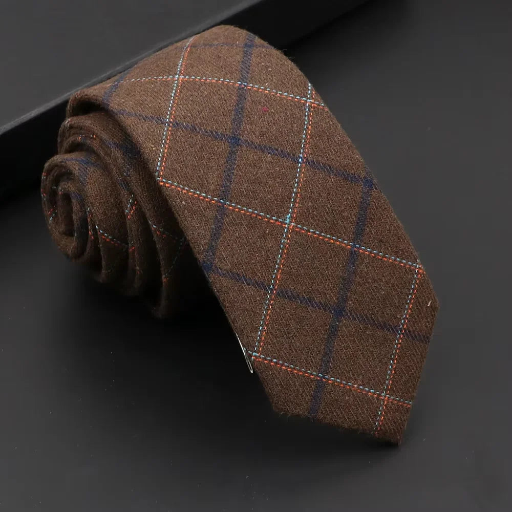 Classic Slim Cotton Necktie – 6cm