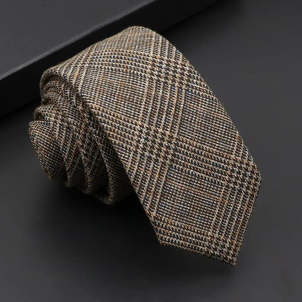 Classic Slim Cotton Necktie – 6cm
