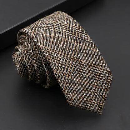 Classic Slim Cotton Necktie – 6cm